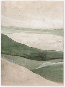 Quadro su tela dipinto a mano Green Field