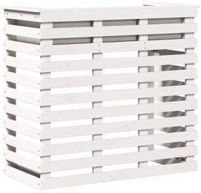 Tavolo bar da esterno bianco 113,5x50x103cm legno massello pino