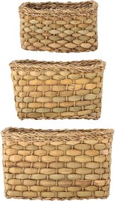 Set di 3 cestini in seagrass 26x16x16 cm Ramon - Bloomingville