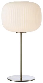 Markslöjd 109007 - Lampada da tavolo SOBER 1xE27/40W/230V bianco/cromo satinato
