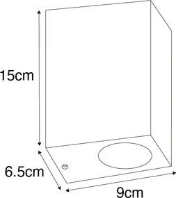 Applique moderna oro antico 2 luci IP44 - Baleno