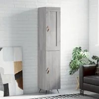 Credenza Grigio Sonoma 34,5x34x180 cm in Legno Multistrato 3200111