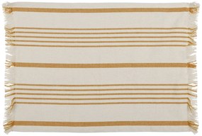 Tovaglietta cotone 35x45 cm tinto filo righe giallo