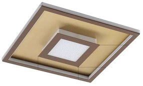 Lindby - Pekela Square LED Plafoniera L40 Rust/Matt Gold Lindby