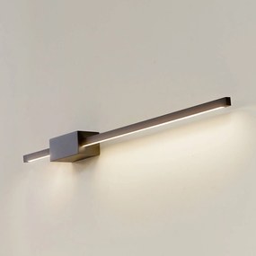 Lucande Applique a LED Skaila, nero, lunghezza 90 cm, 3.000 K