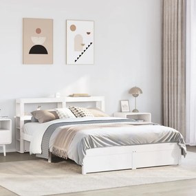 Giroletto Con Testiera Senza Materasso Bianco 140x190 Cm /