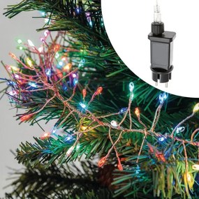 Filo di luci di natale 1200 lampadine LED multicolore 6 m
