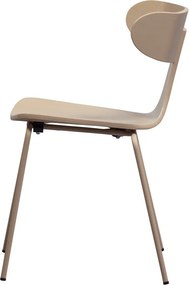 Sedia da pranzo di colore naturale con effetto frassino impilabile Form – WOOOD