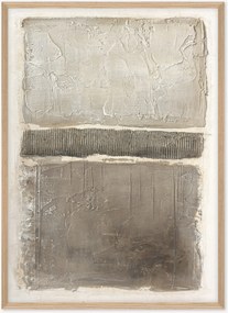 Quadro su tela incorniciato dipinto a mano Art Structure I