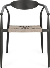 Sedia Da Esterno In Alluminio Con Braccioli Impilabile Linares Antracite Bizzotto