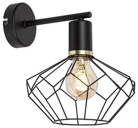 Rabalux 71064 - Applique FRAN 1xE27/40W/230V diametro 20 cm nero