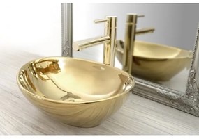 REA-B8803 - Miscelatore per lavabo TESS 31,5 cm, finitura oro