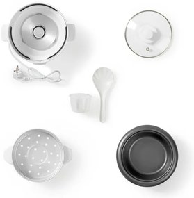 Nedis KARC06WT - Cuociriso 300W/230V 0,6l bianco