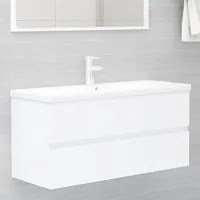 Mobile da Bagno con Lavabo Integrato Bianco in Truciolato 3071567