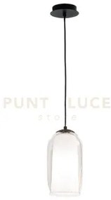 Sospensione bonnie 3 vetro trasparente 1 luce attacco e27 d.15cm h....