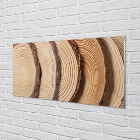 Pannello paraschizzi Fette di grano di legno 100x50 cm