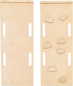 Arco a dondolo montessori di colore naturale in pino massiccio 39x75x38 cm Montessori – Meowbaby