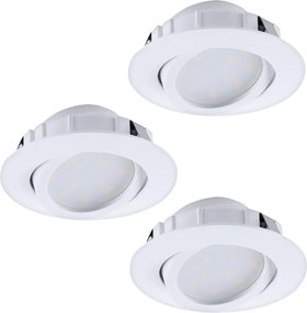 Eglo 95857- Set da 3 faretti a LED dimmerabili da incasso PINEDA LED/5,5W/230V