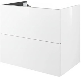 Mobile da bagno sospeso sotto lavabo L 75 x H 64 x P 48 cm lucido, 4 cassetti SENSEA Neo, Maniglie acquistabili separatamente