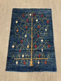 Gabbeh Tappeto 80x120 Blu (Iran) Annodato A Mano