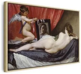 Quadro - The Rokeby Venus (Diego Velázquez) In cornice di legno naturale 120x80