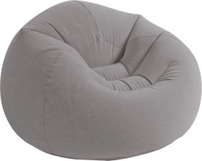 Poltrona sacco gonfiabile Intex beanless bag' grigio 114x114x71 cm - cod. 68579np