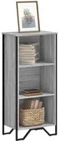 Libreria Grigio Sonoma 50x31x106 cm in Legno Multistrato 848607