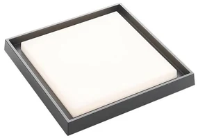 Birta LED Quadrato Plafoniera da Esterno 34x34 Grigio Scuro - Lucande