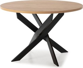 Tavolo da pranzo rotondo con piano in rovere 120x120 cm Ther - Marckeric