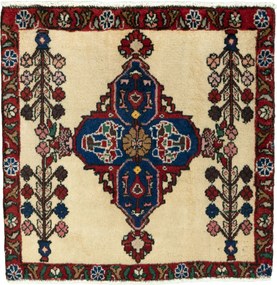 Shiraz Tappeto 60x60 Rosso (Iran) Annodato A Mano