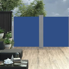 Tenda Da Sole Laterale Retrattile Blu 160x600 Cm /
