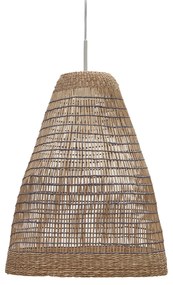 Kave Home - Paralume per lampada da soffitto Casavells in fibre naturali finitura naturale e blu Ã˜35cm