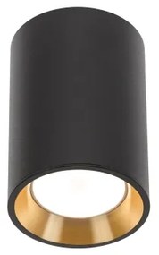 Faretto CHLOE 1xGU10/35W/230V tondo nero/oro