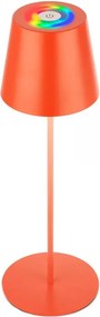 Briloner 7510012-LED Lampada da tavolo RGB dimmerabile CALIDA 2,5W/5V IP44 1200mAh arancione