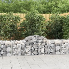 Cesti Gabbioni Ad Arco 7 Pz 200x50x60/80 Cm Ferro Zincato /