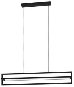 Lampadario LED design Siberia nero 4500 lumen, EGLO