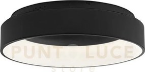 Plafoniera led noah nera 60w 8000lm cct 3000k 4000k 6500k ip44 60x...