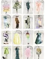 Cole & Son Carta da parati Couture Carousel with Windows - Pastel Pearl