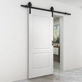 Porta scorrevole reversibile Miami in mdf bianco, L 93 x H 212 cm, con binario Rodeo