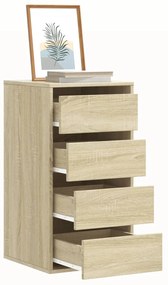 Cassettiera Angolare Rovere Sonoma 40x41x76cm Legno Multistrato /
