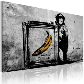 Quadro Inspired by Banksy black and white
