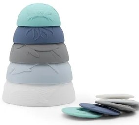 Tazze impilabili in silicone, oceano