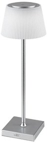 Rabalux 76013- LED Lampada da tavolo ricaricabile dimmerabile TAENA 4W/3,7V IP44 argento