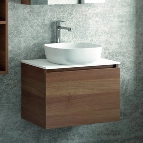 Composizione mobiletto bagno 60 cm, 2 pensili e specchio contenitore SP-60C - KAMALU