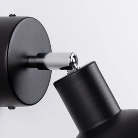 Sollux SL.1316 - Faretto da parete ELBA 1xE27/15W/230V nero