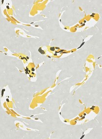 Harlequin Carta da parati Koi - Saffron
