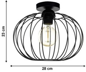 Lampadario a plafone EARTH L 1xE27/60W/230V