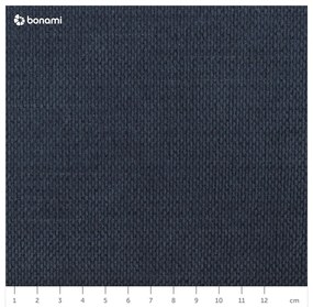 Letto matrimoniale imbottito in blu scuro con contenitore con rete inclusa 200x200 cm Lupine – Micadoni