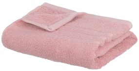 Asciugamano tipo terry rosa in cotone 50x100 cm Simple – Casa Selección