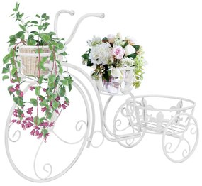 Piedistallo Per Piante A Forma Di Bici İn Stile Vintage Metallo /